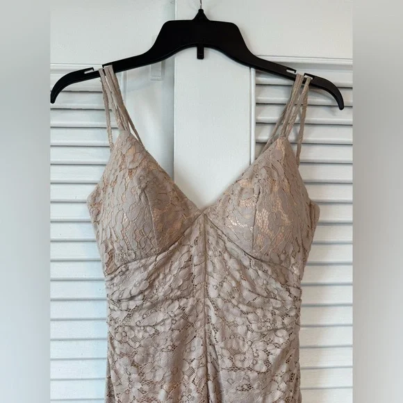 Jill Stuart Beige Lace Gown - Picture 8 of 10